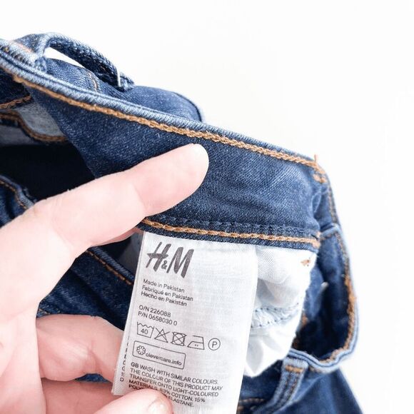 H&M Womens Classic Denim Low Waist Jeggings Jeans Blue Stretchy Size 28 - Picture 4 of 9
